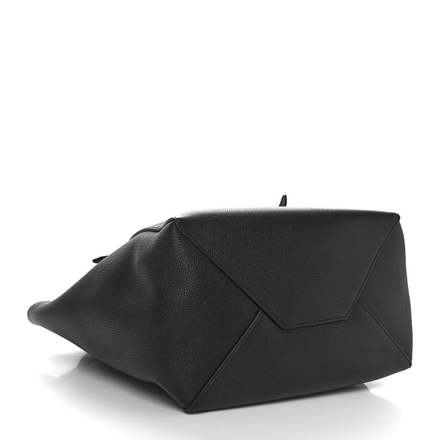 Celine Soft Grained Calfskin Small Belt Cabas Phantom Black 4 of 10