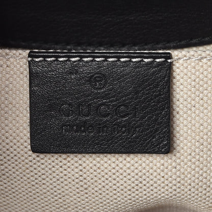 Gucci Calfskin Miss Bamboo Shoulder Bag Black 6 of 7