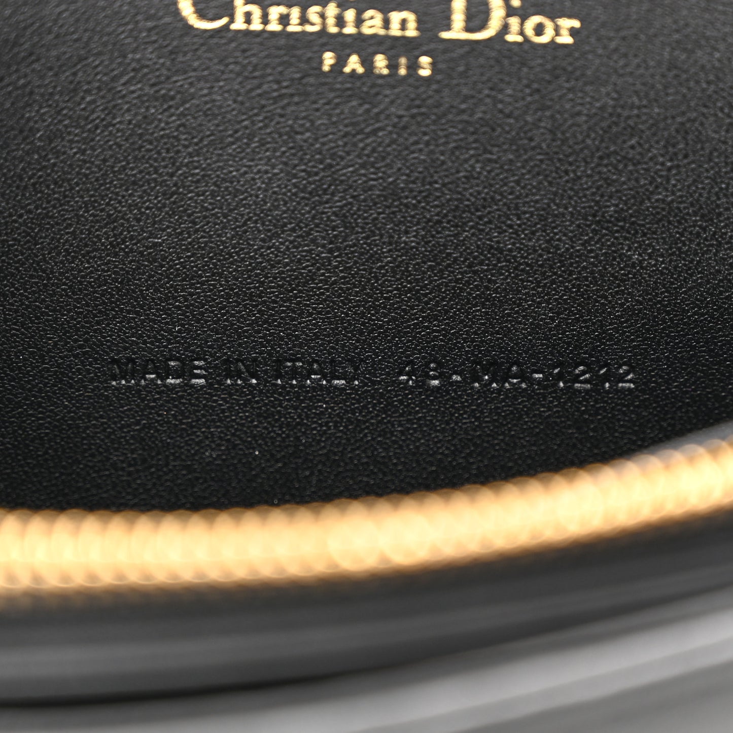 Lambskin Cannage Lady Dior Pouch Black