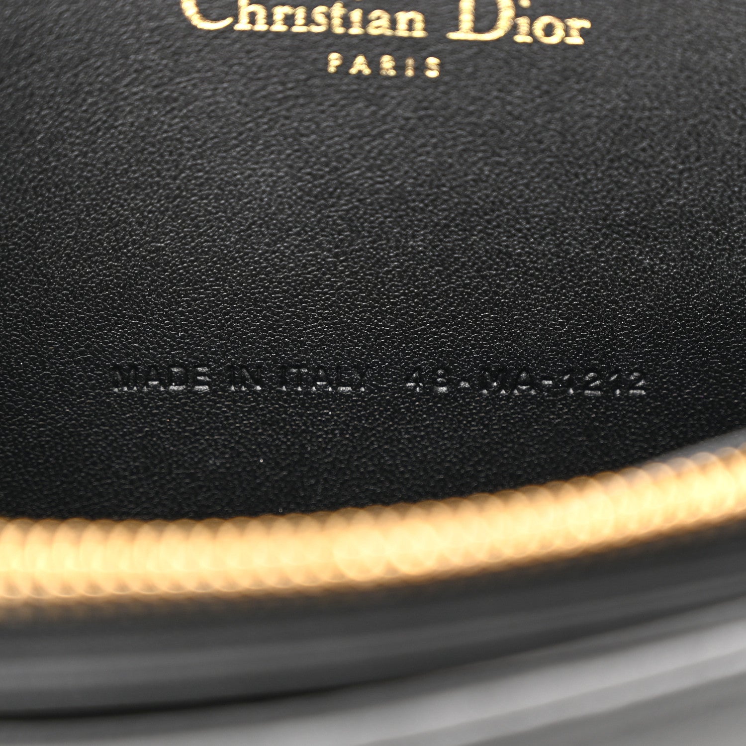 Christian Dior Lambskin Cannage Lady Dior Pouch Black 8 of 12