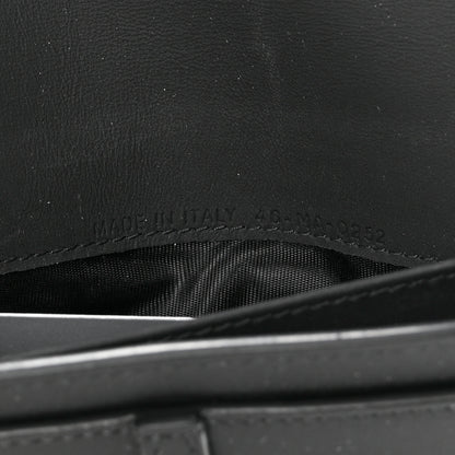 Christian Dior Ultra Matte Calfskin Saddle Chain Wallet Pouch Black 9 of 16