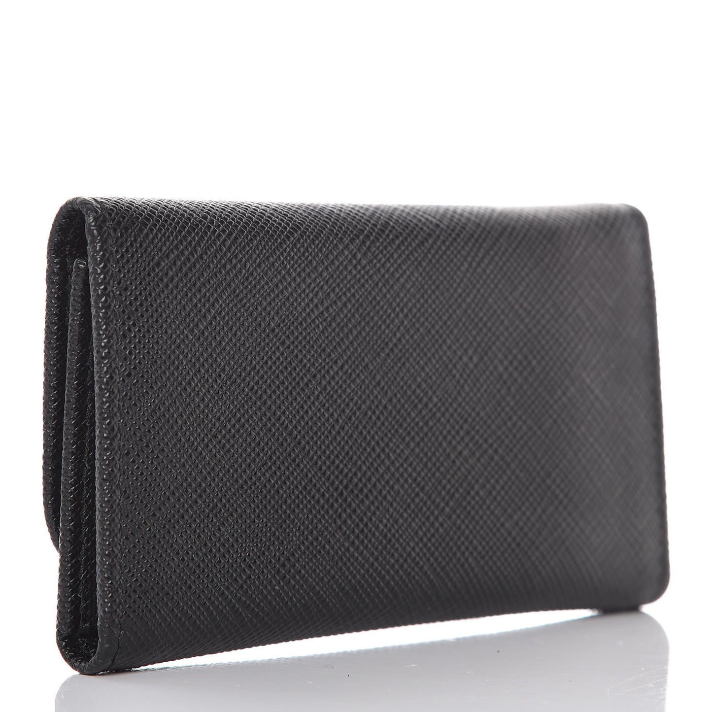 Saffiano Metal 6 Key Holder Black