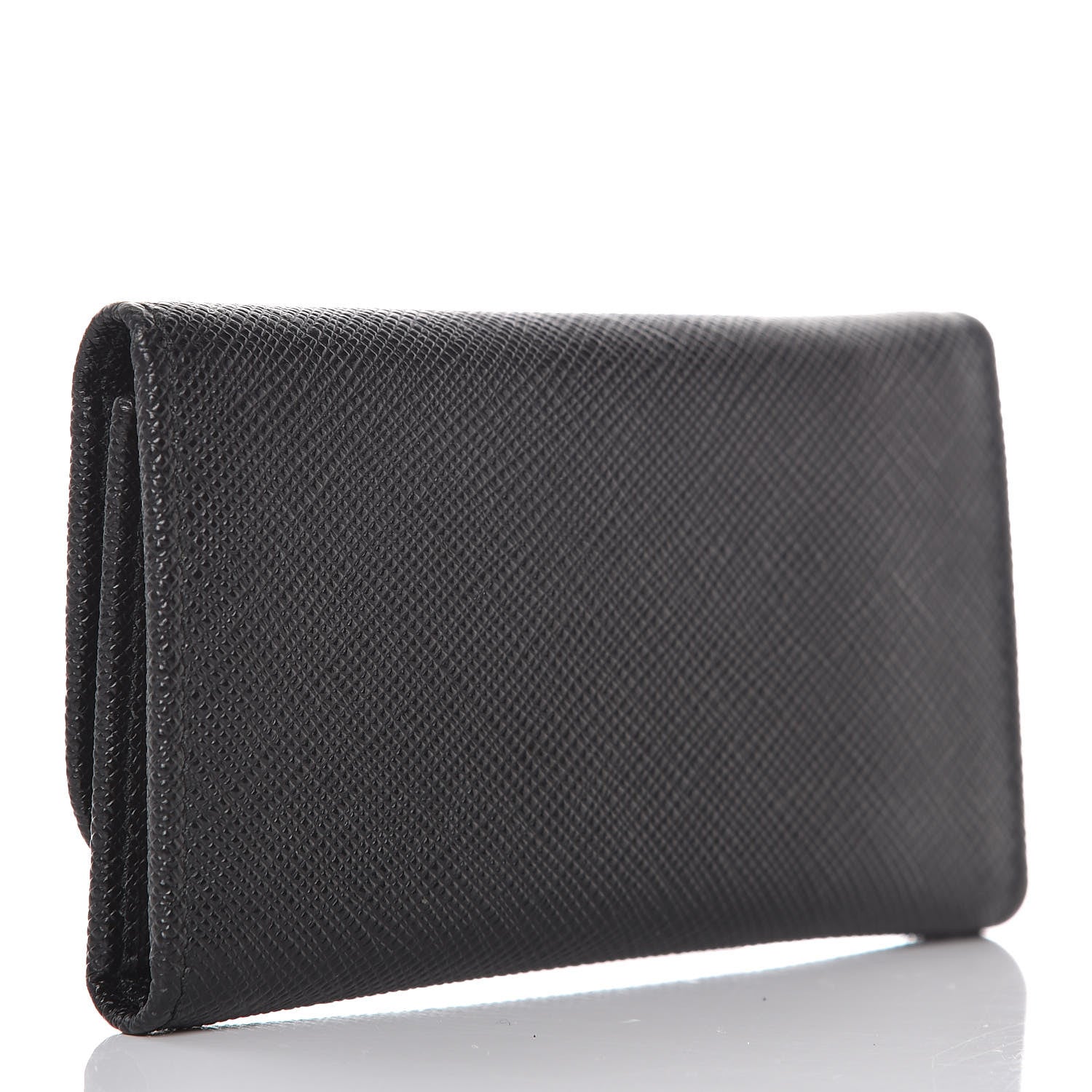 Prada Saffiano Metal 6 Key Holder Black 3 of 8