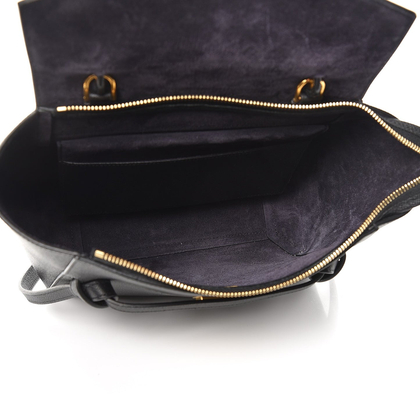 Grained Calfskin Micro Belt Bag Black
