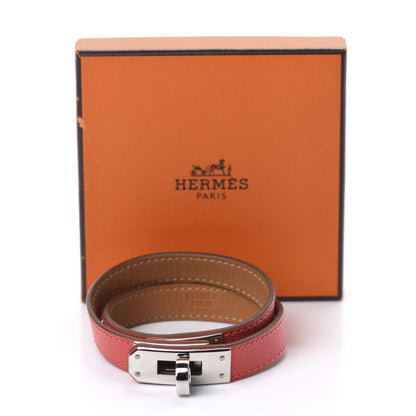 Hermes Epsom Kelly Double Tour Bracelet M Rose Jaipur 7 of 7