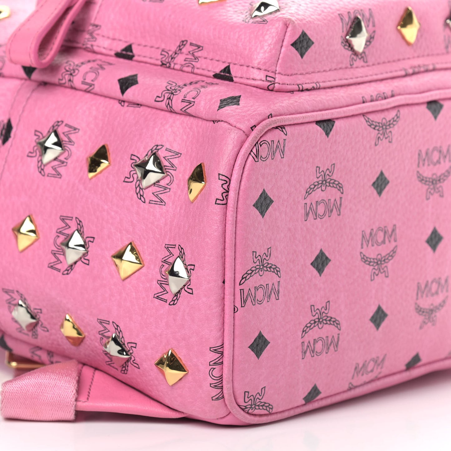 Visetos Small Studded Stark Backpack Pink