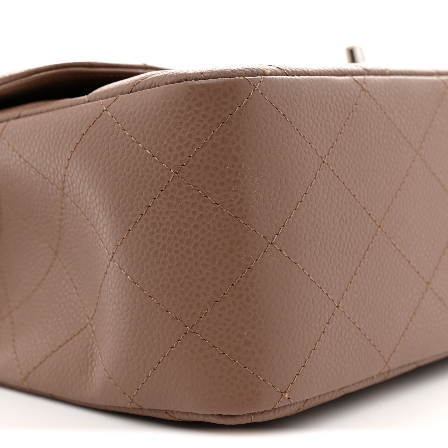 Chanel Caviar Quilted Jumbo Single Flap Brown 8 of 10