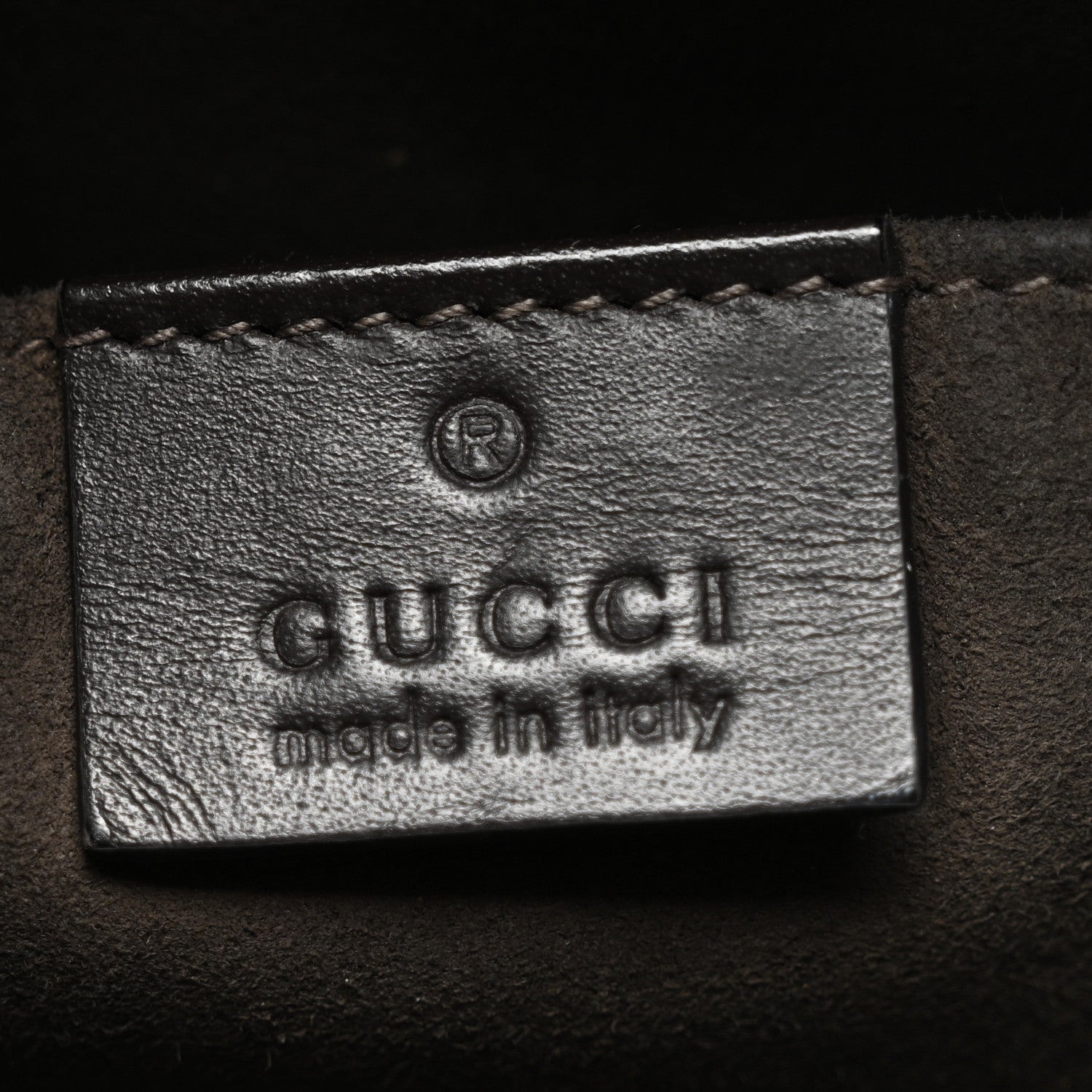 Gucci GG Supreme Monogram Selleria Calfskin Web New Web Cosmetic Case Beige Ebony Cocoa 6 of 11