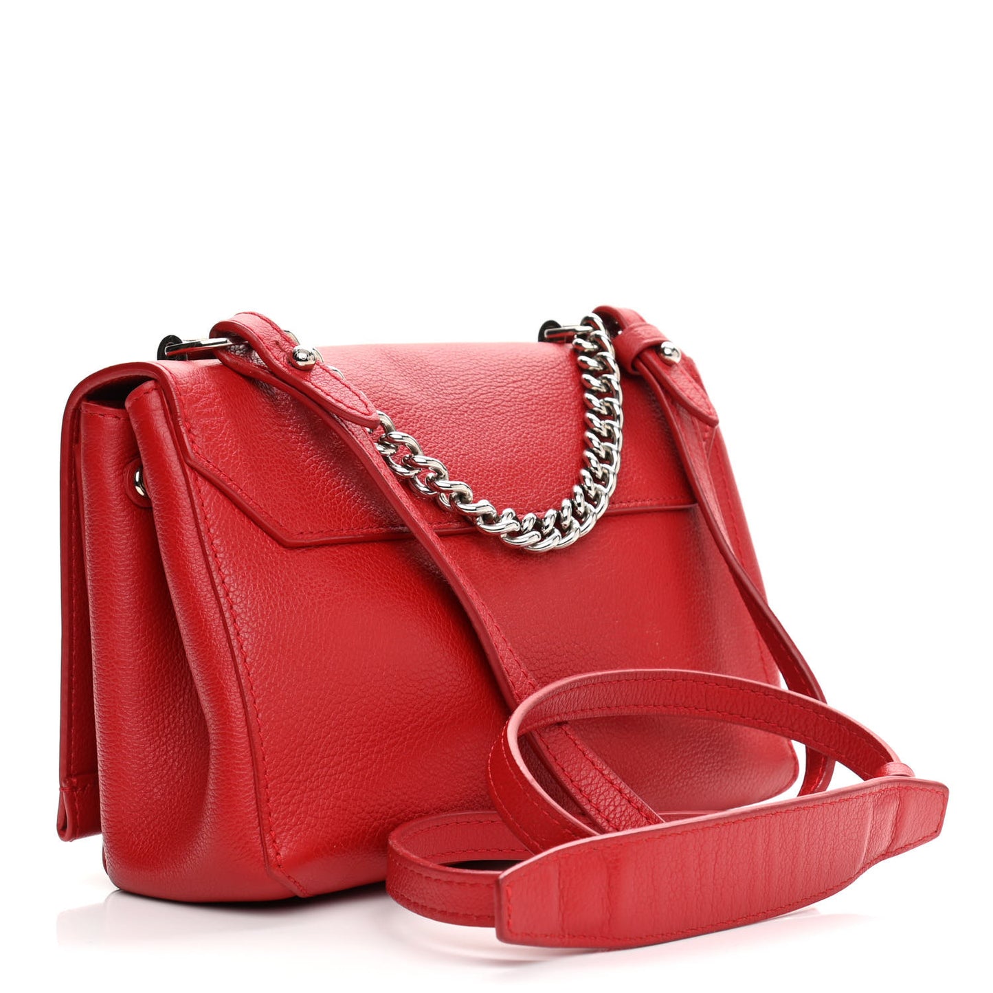 Calfskin Lockme II Chain Bag BB Rubis