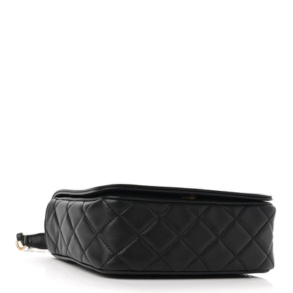 Chanel Lambskin Quilted Lucky Charms CC Crossbody Messenger Flap Black 4 of 10