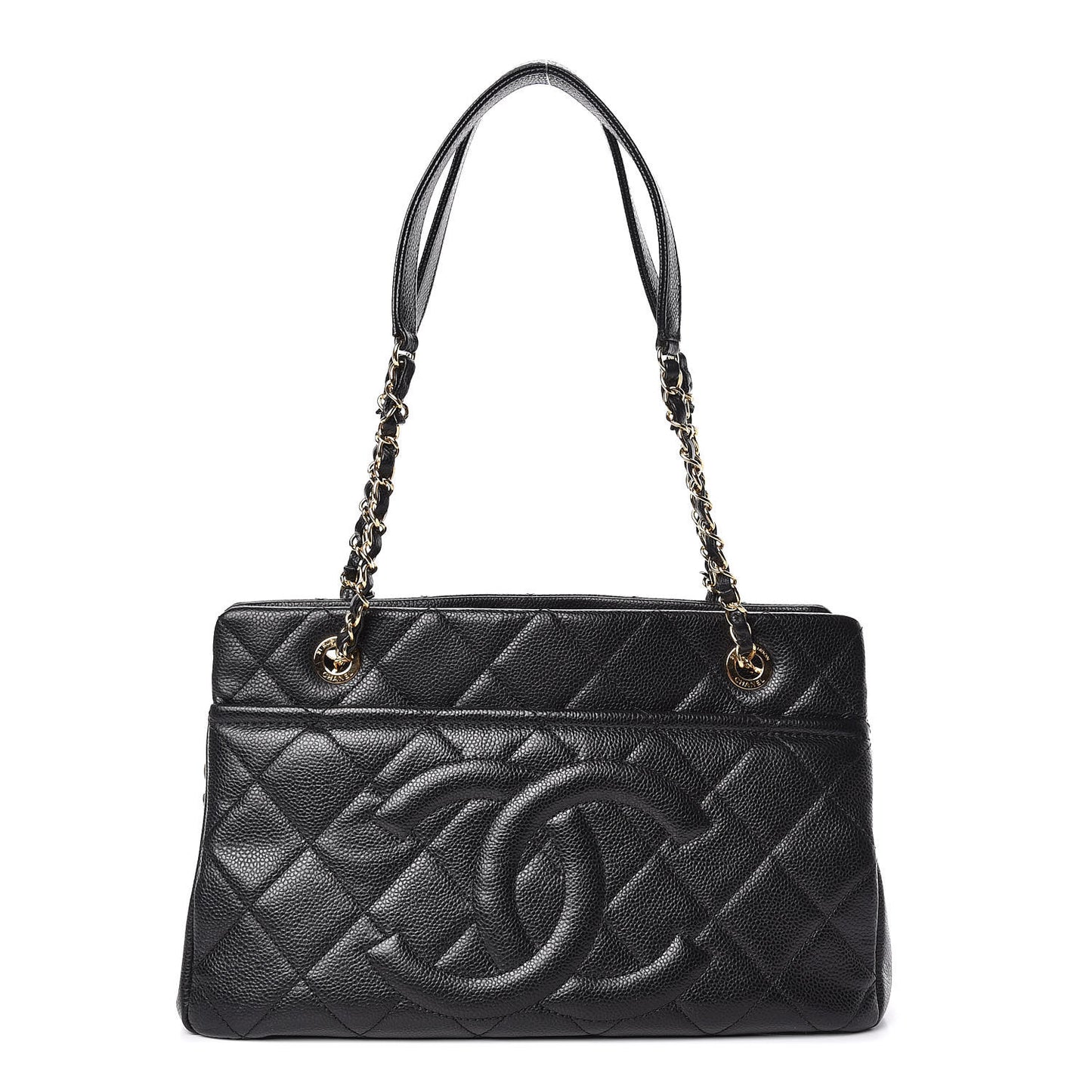 Caviar Quilted CC Timeless Soft Tote Black