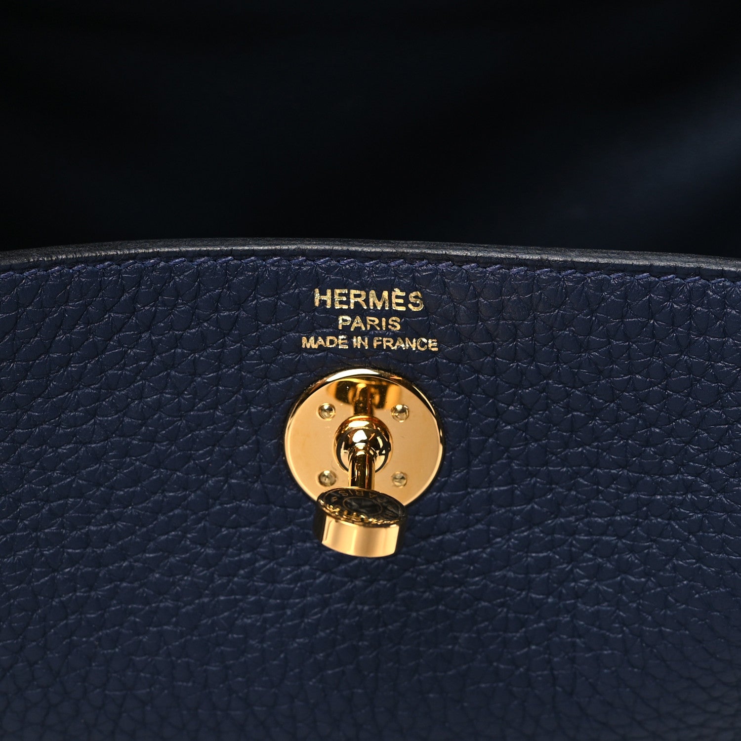 Hermes Taurillon Clemence Mini Lindy 20 Bleu Saphir 6 of 10