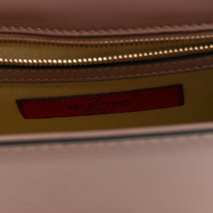Valentino Garavani Vitello Small Glam Lock Rockstud Flap Poudre 6 of 9