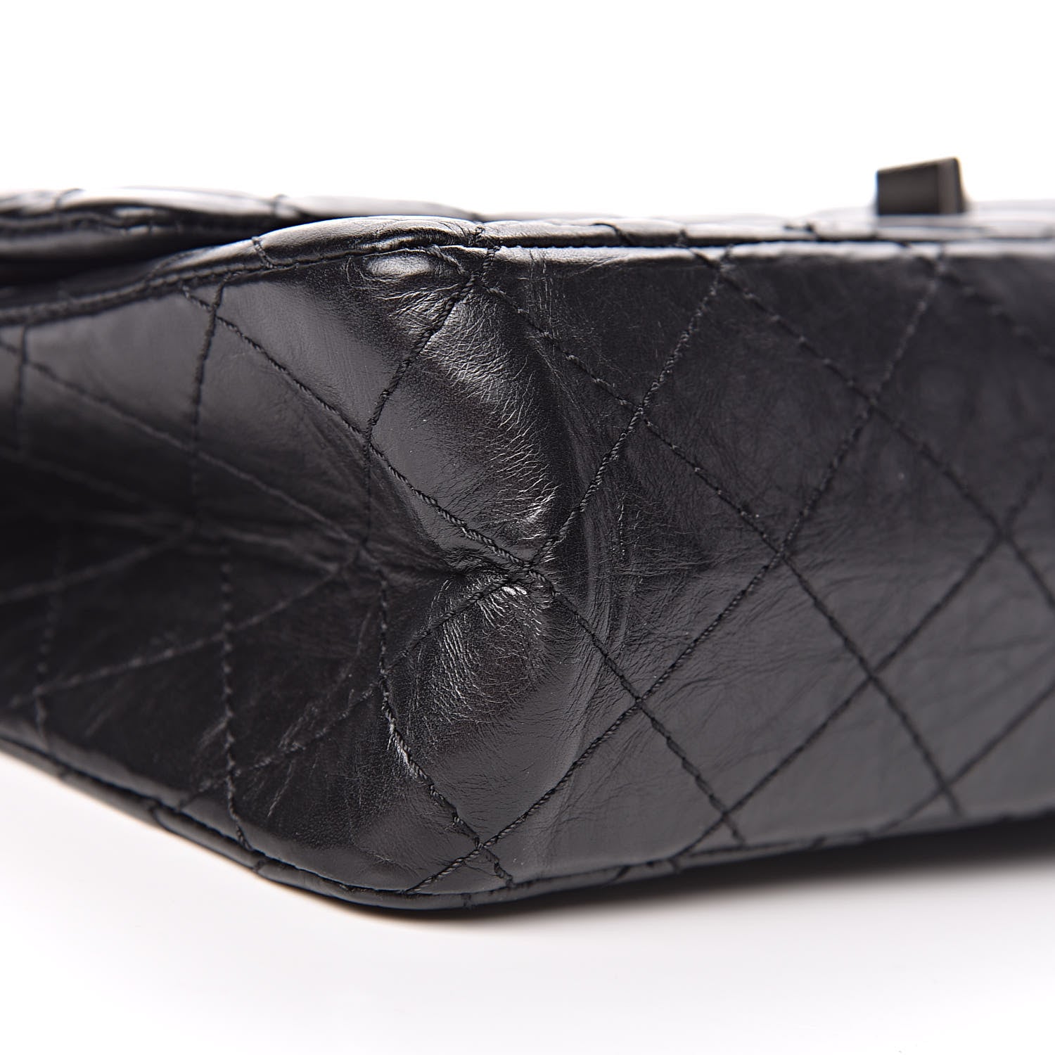 Chanel Aged Calfskin Quilted 2.55 Reissue 225 Flap Black 8 of 9