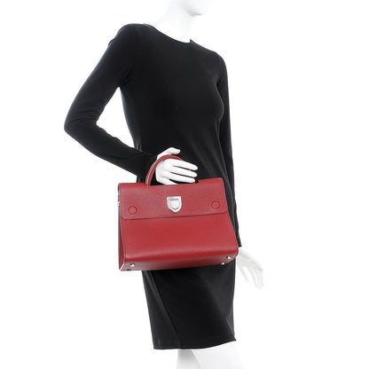 Christian Dior Bullcalf Medium Diorever Flap Indian Red 2 of 9