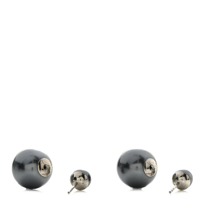 Christian Dior Pearl Mise En Dior Tribal Earrings Grey 4 of 4