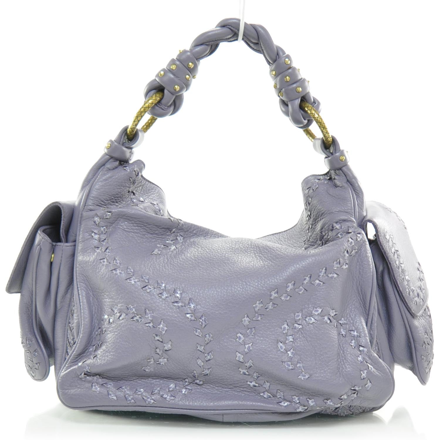 Bottega Veneta Cervo Deerskin and Python Cocker Hobo 4 of 9