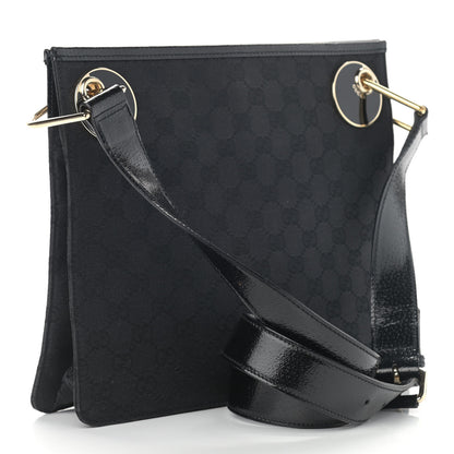 Gucci Monogram Eclipse Messenger Bag Black 2 of 10