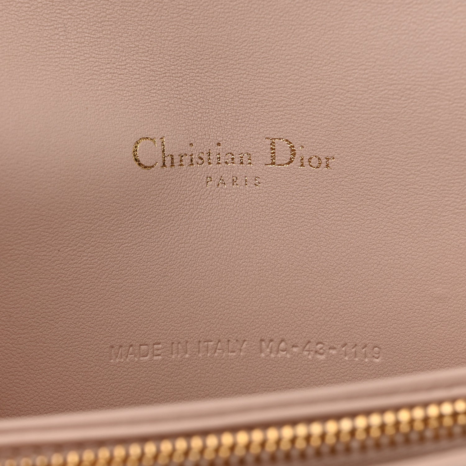 Christian Dior Lambskin Cannage Lady Dior Chain Wallet Beige 7 of 11