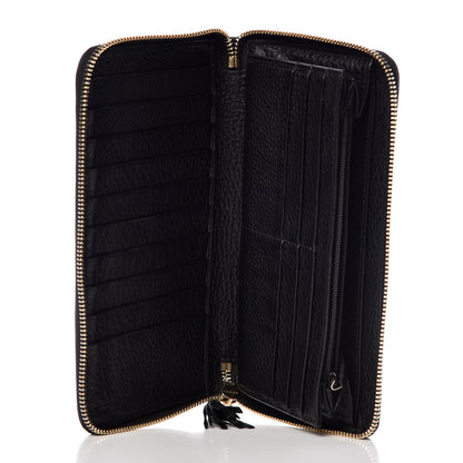Gucci Calfskin Soho Zip Around Wallet Black 7 of 13