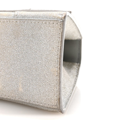 Balenciaga Glitter Fabric Hourglass Top Handle Bag XS Grey 9 of 9