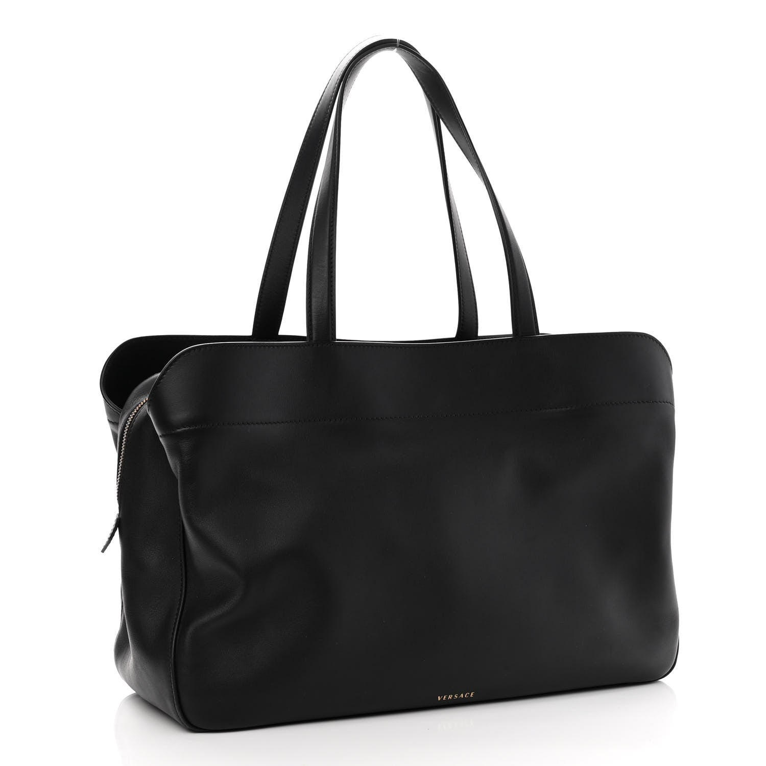 Versace Vitello Virtus Tote Black 3 of 9