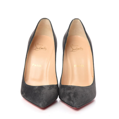 Christian Louboutin Veau Velours Pigalle Follies 100 Pumps 37 Charbon 2 of 10