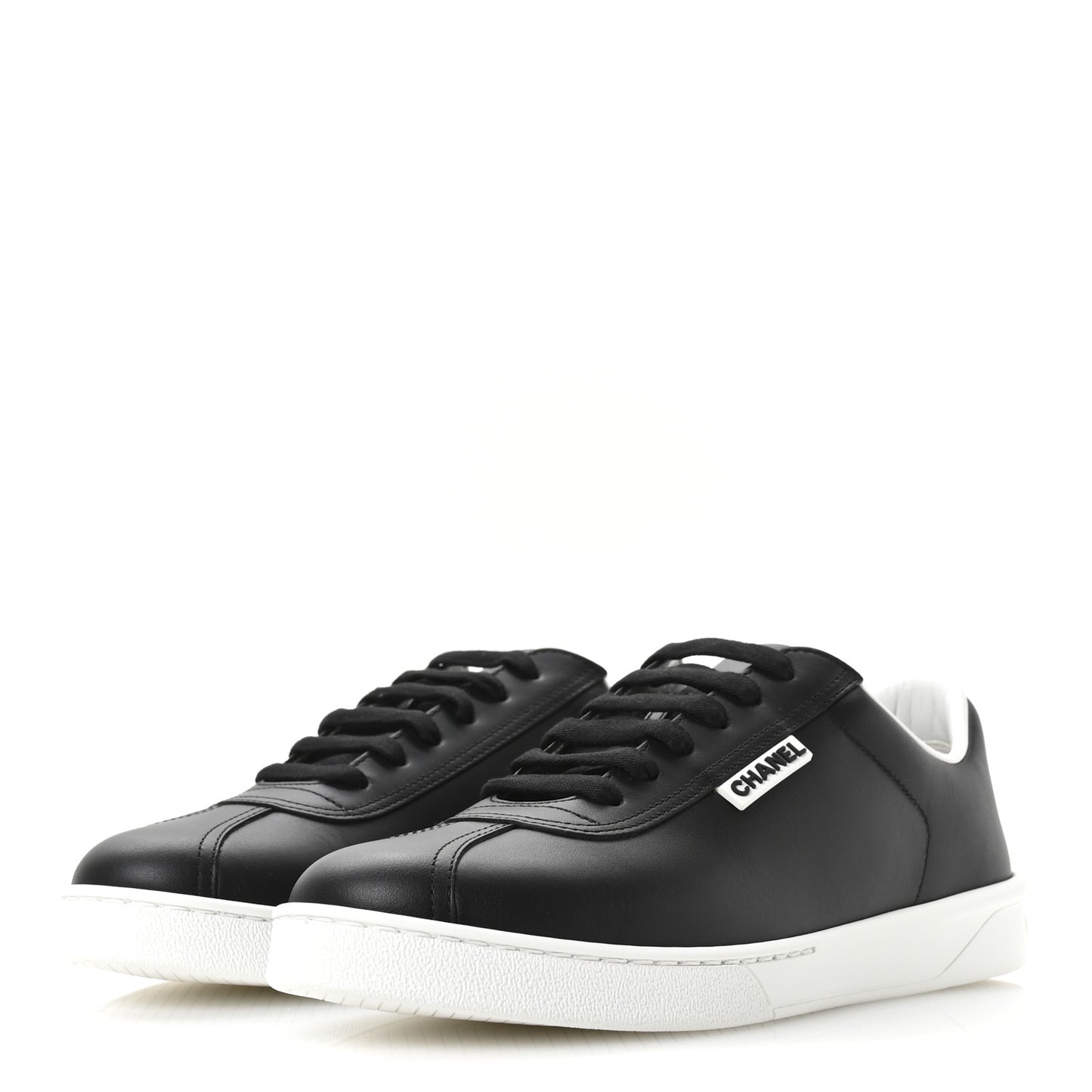 Calfskin CC Uniform Womens Sneakers 40 Black