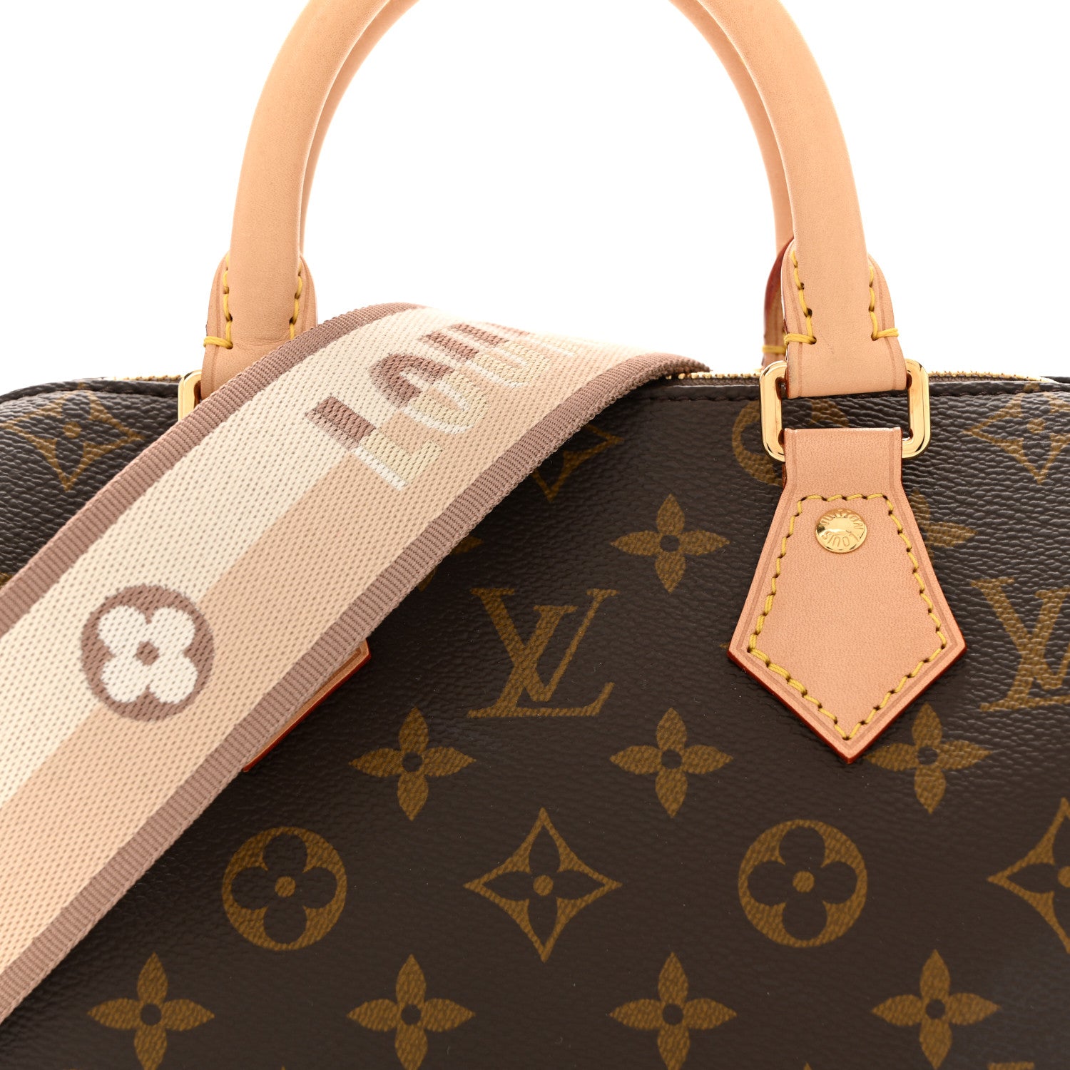 Louis Vuitton Monogram Speedy Bandouliere 20 Beige 7 of 9