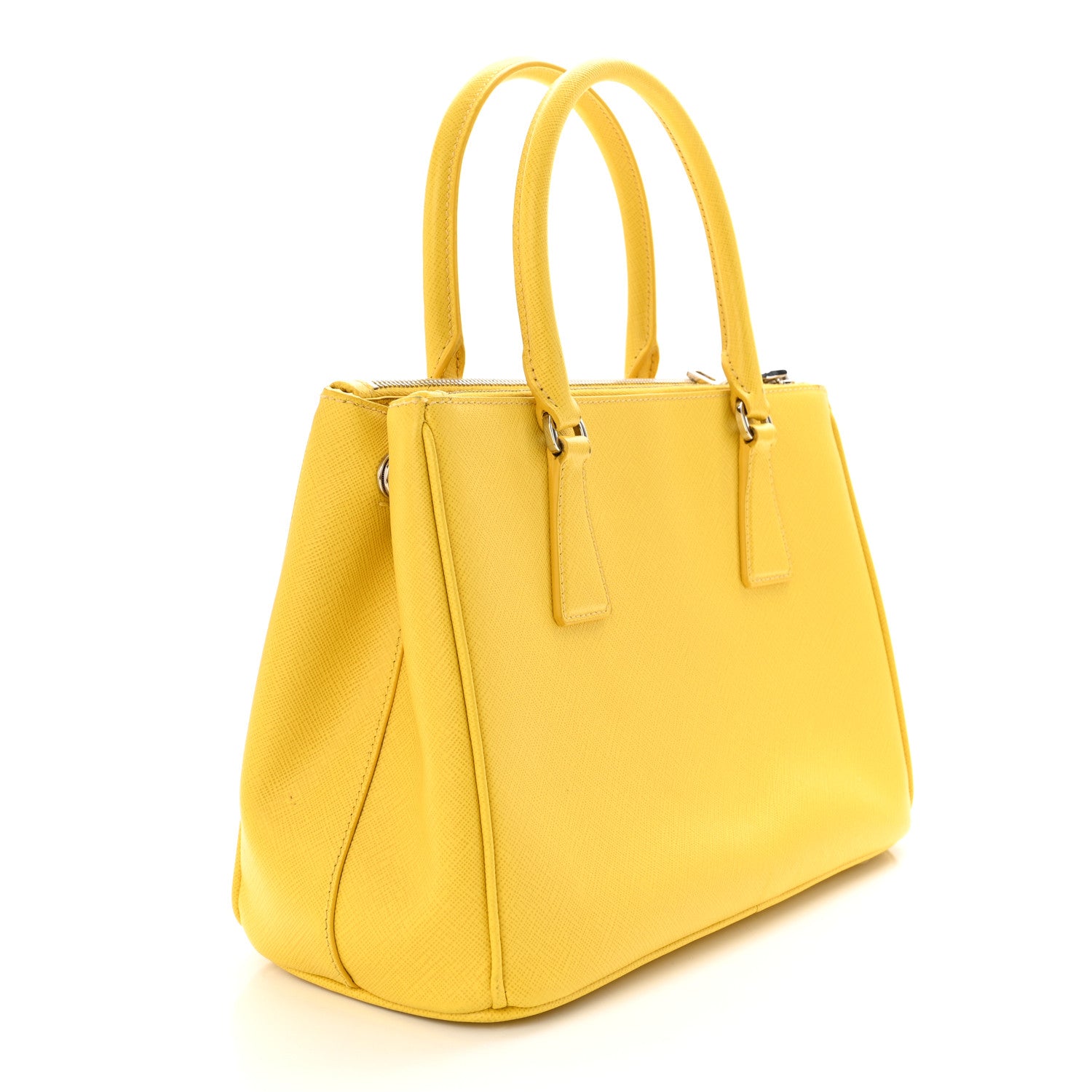 Prada Saffiano Small Galleria Double Zip Tote Soleil 3 of 13