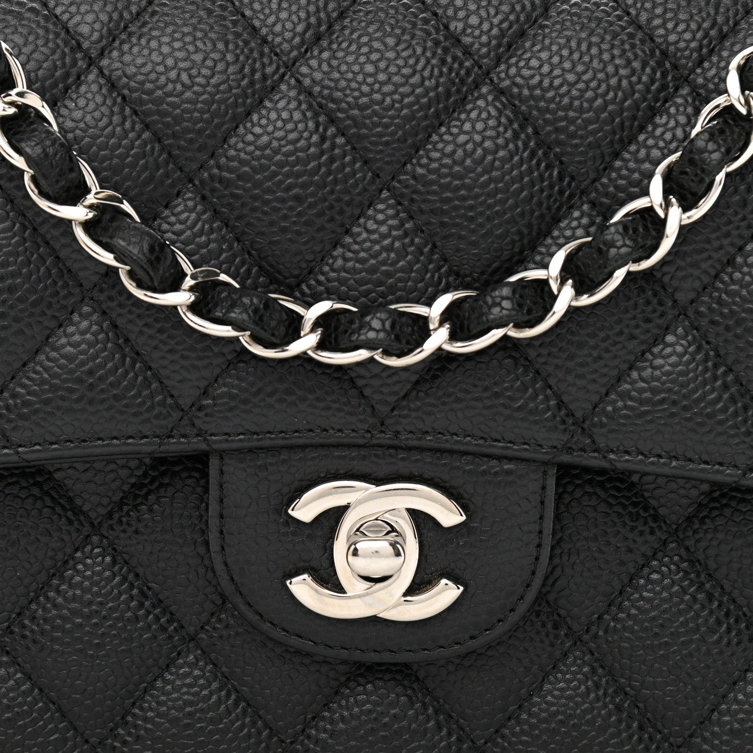 Chanel Caviar Quilted Small Double Flap Black 8 of 12