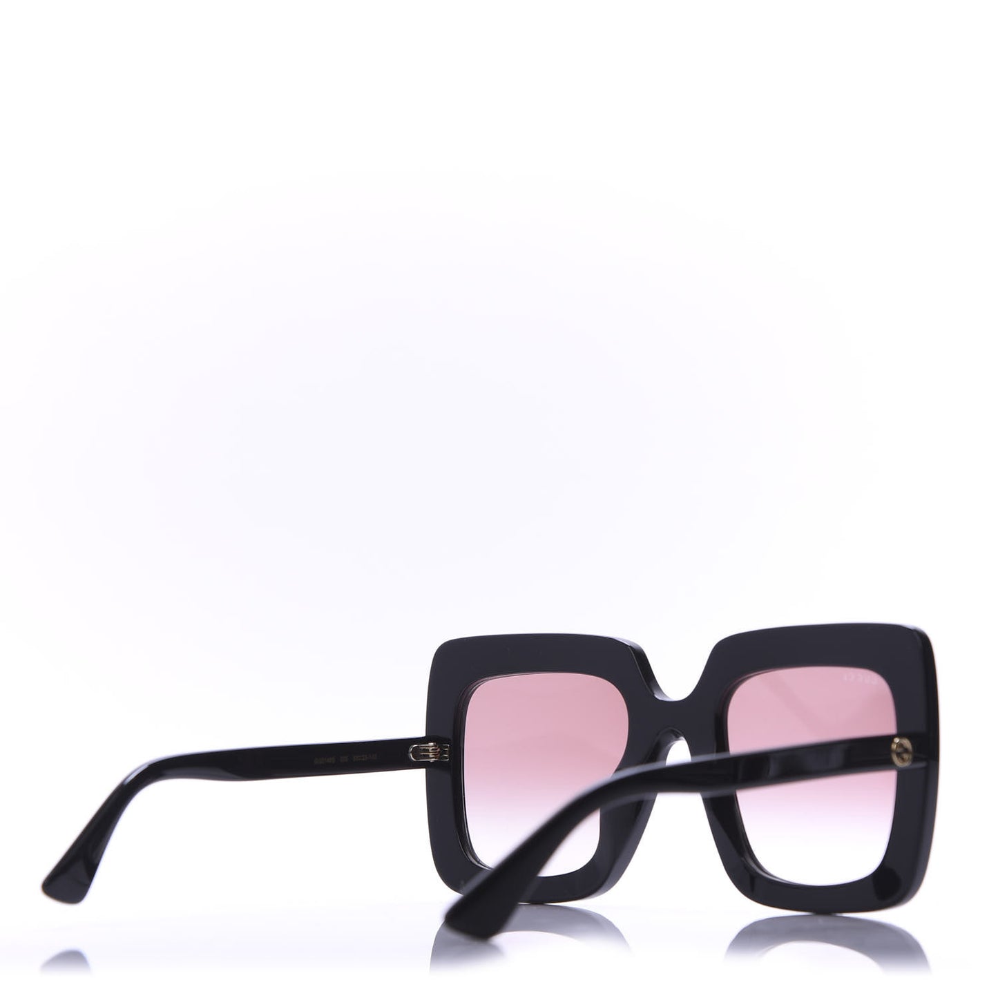 Acetate Crystal Oversize Sunglasses GG0148S Black