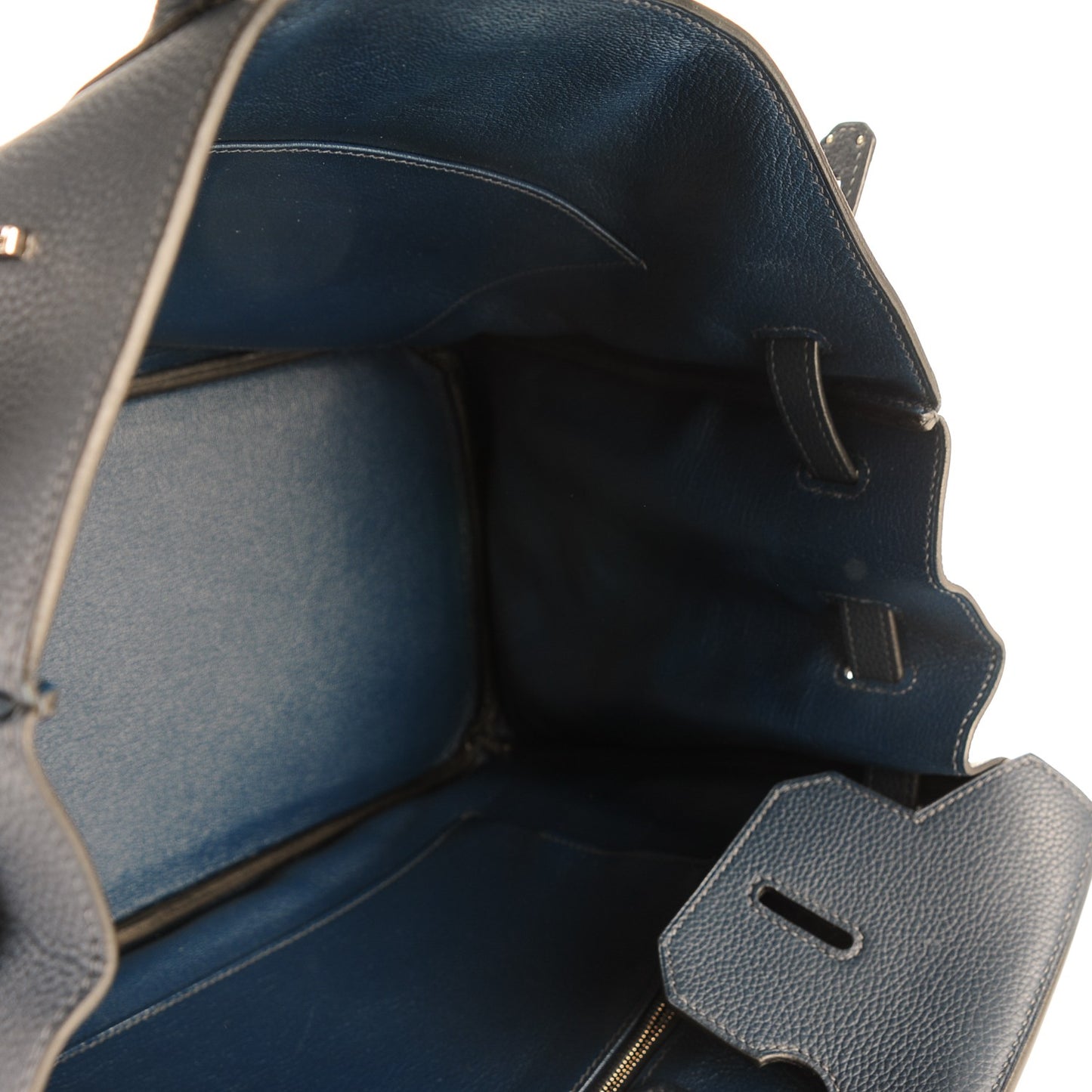 Taurillon Clemence Birkin 35 Bleu De Prusse