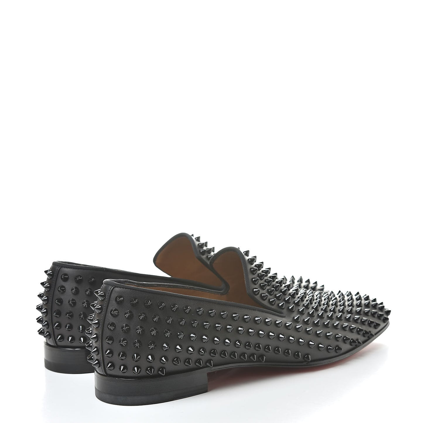 Calfskin Spikes Mens Dandelion Flat Loafer 44 Black