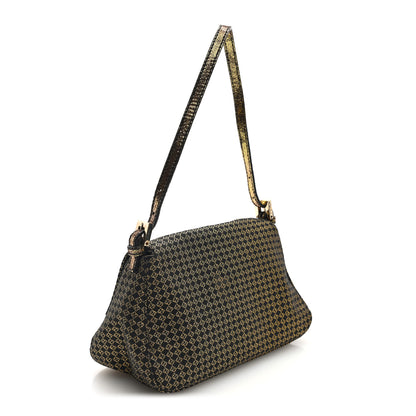 Fendi Micro Zucchino Forever Mini Mama Baguette Black Gold 3 of 9