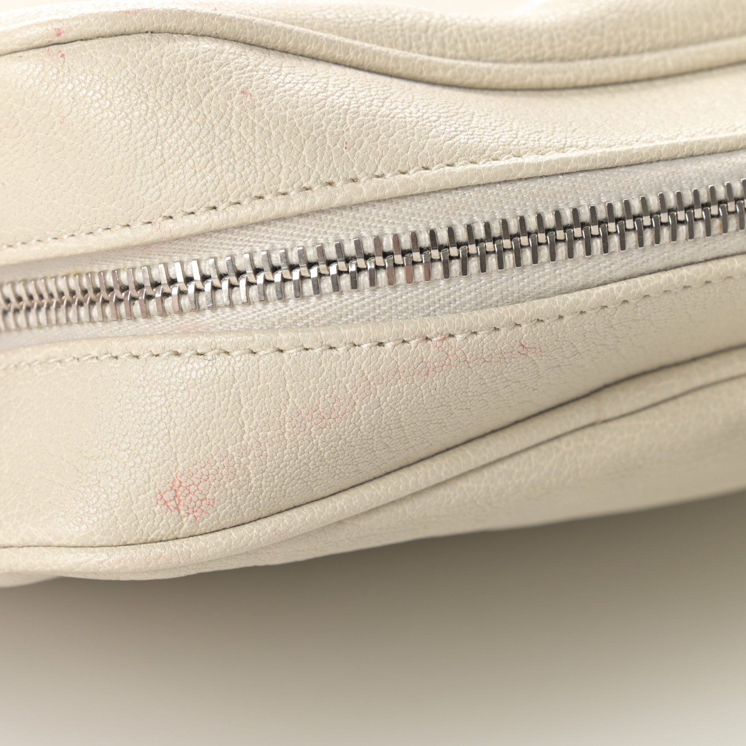 Saint Laurent Lambskin Monogram Small Lou Camera Bag White 11 of 13