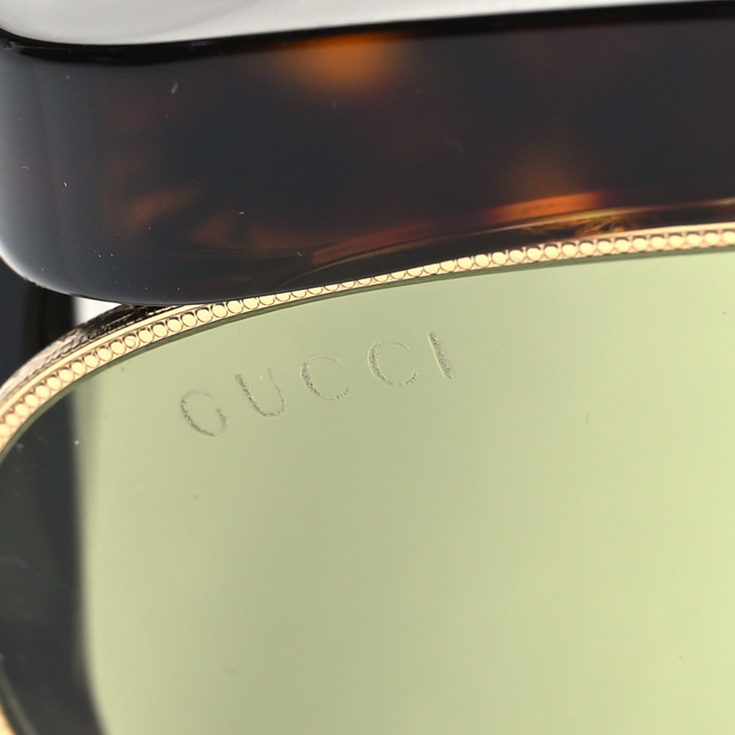 Gucci Oval Sunglasses GG0233S Tortoiseshell Gold 7 of 8