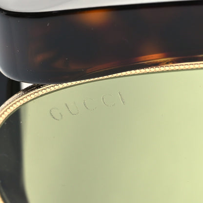 Gucci Oval Sunglasses GG0233S Tortoiseshell Gold 7 of 8