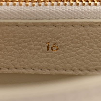 Celine Grained Calfskin Small 16 Top Handle Bag White 10 of 16