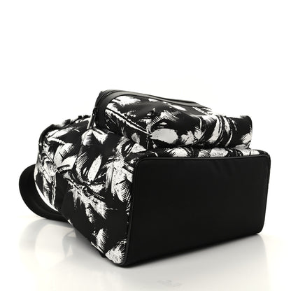 Saint Laurent Canvas Palm Tree City Backpack Black White 4 of 8
