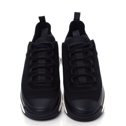 Chanel Velvet Calfskin Mixed Fibers CC Sneakers 39 Black 5 of 11