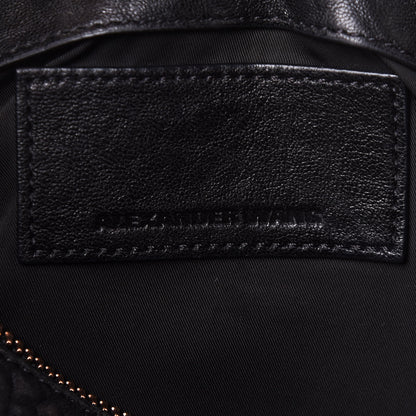 Alexander Wang Pebbled Lambskin Rocco Black Pale Gold Hardware 6 of 9