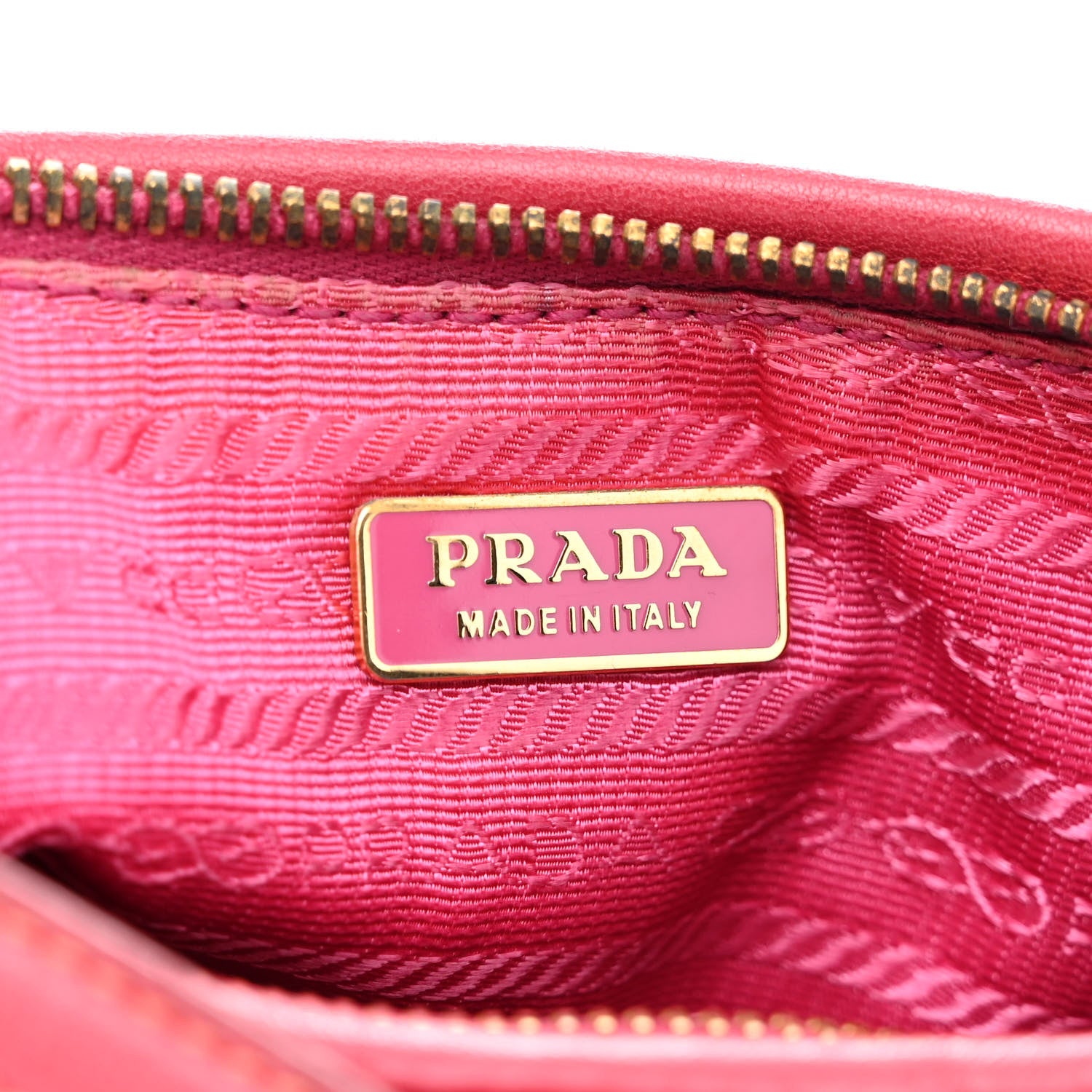 Prada Nappa Fiocco Bow Pochette Peonia 6 of 12