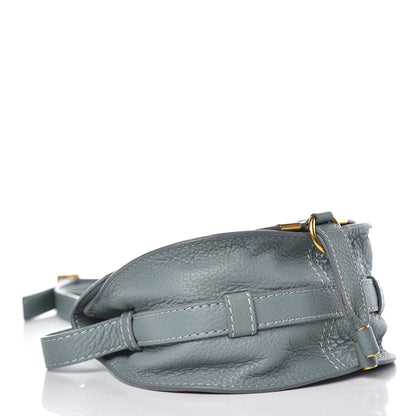 Chloe Calfskin Mini Marcie Round Crossbody Bag Rainy Blue 4 of 7