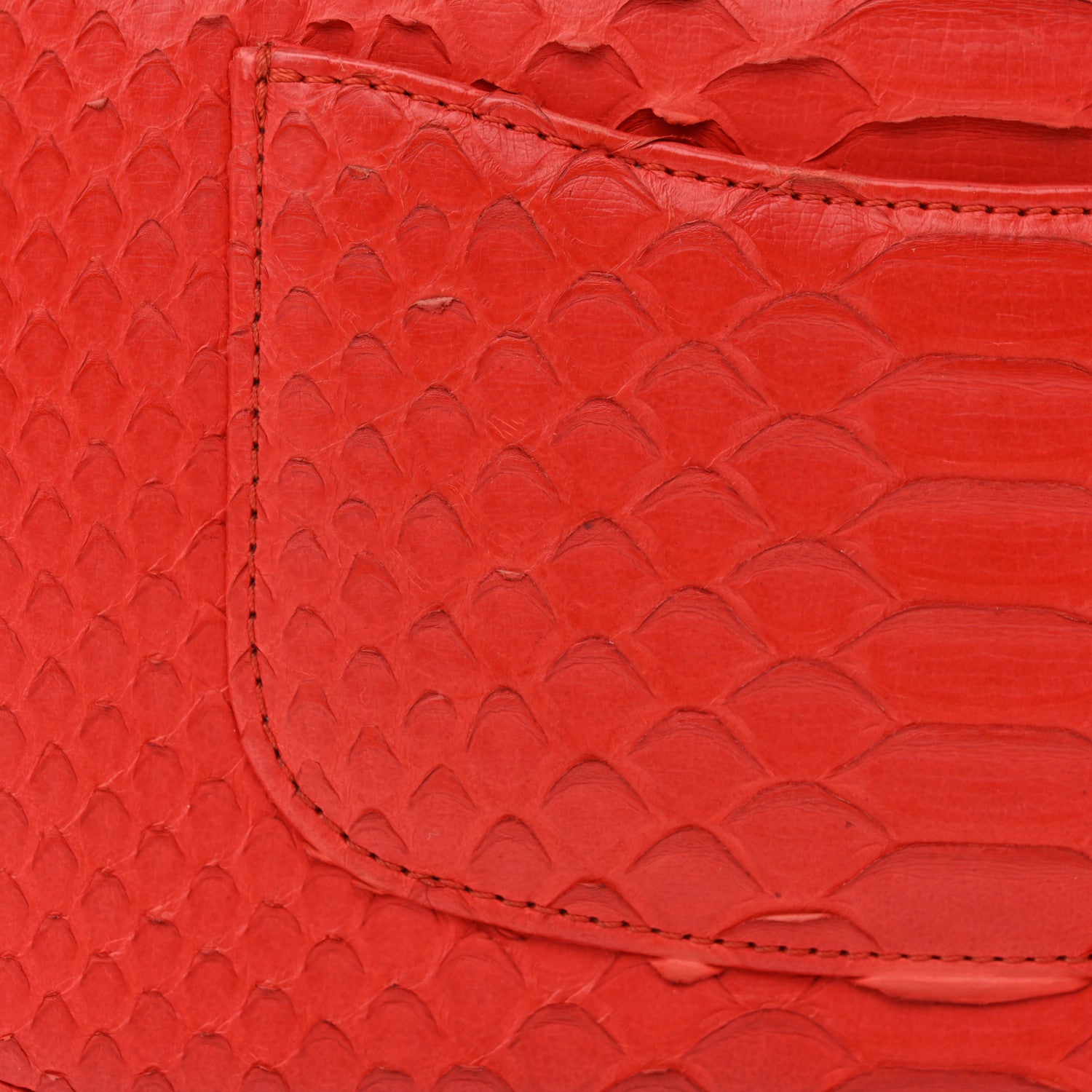 Chanel Snakeskin Mini Rectangular Flap Red 11 of 11