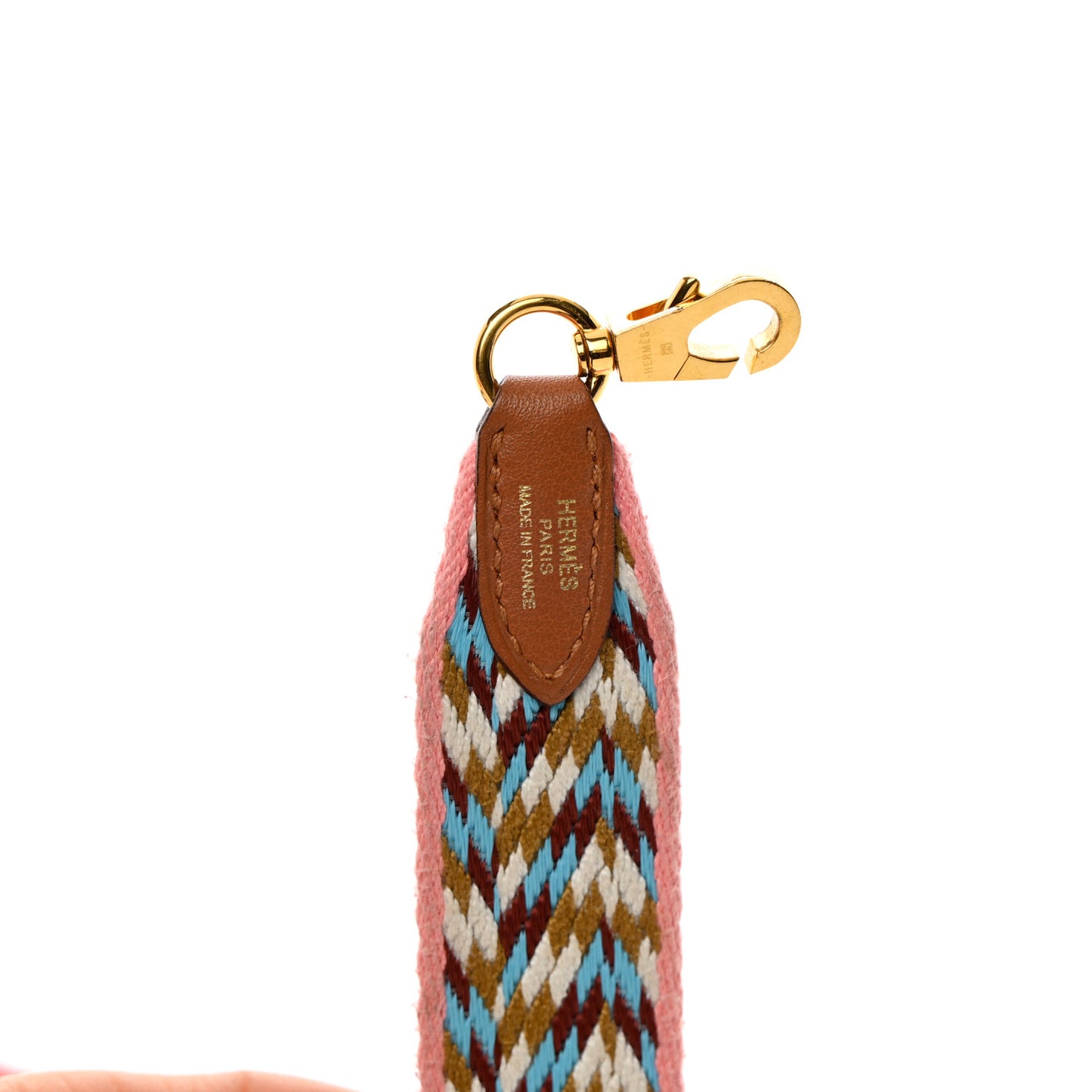 Toile Swift 25mm Sangle Cavale Shoulder Strap Rose d'Ete White Gold
