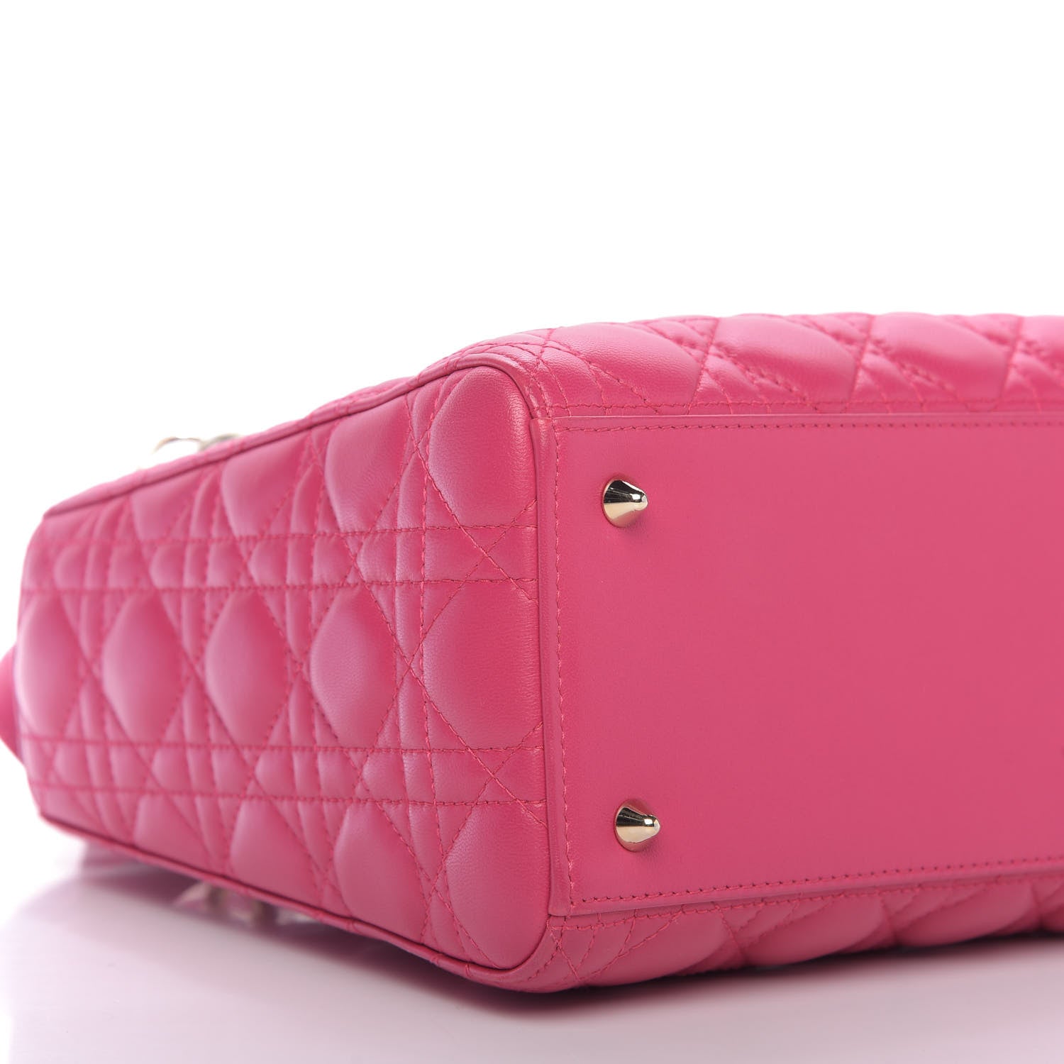 Christian Dior Lambskin Cannage Medium Lady Dior Pink 6 of 11
