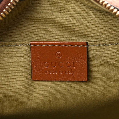 Gucci Vintage Canvas Web Shoulder Bag Sand Cuir 6 of 12