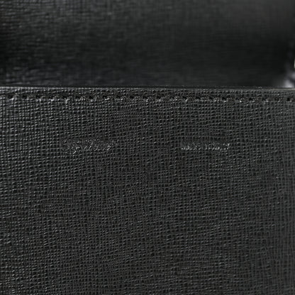 Off-White Saffiano Logo Baby Flap Bag Black White 10 of 14