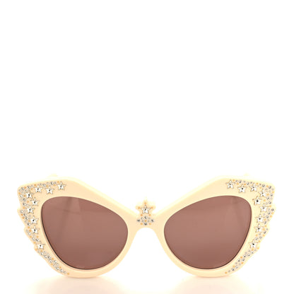 Gucci Acetate Crystal Sunglasses GG1095S Ivory 3 of 7